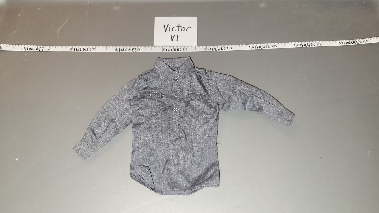 1/6 Scale WWII German Grey Work Shirt