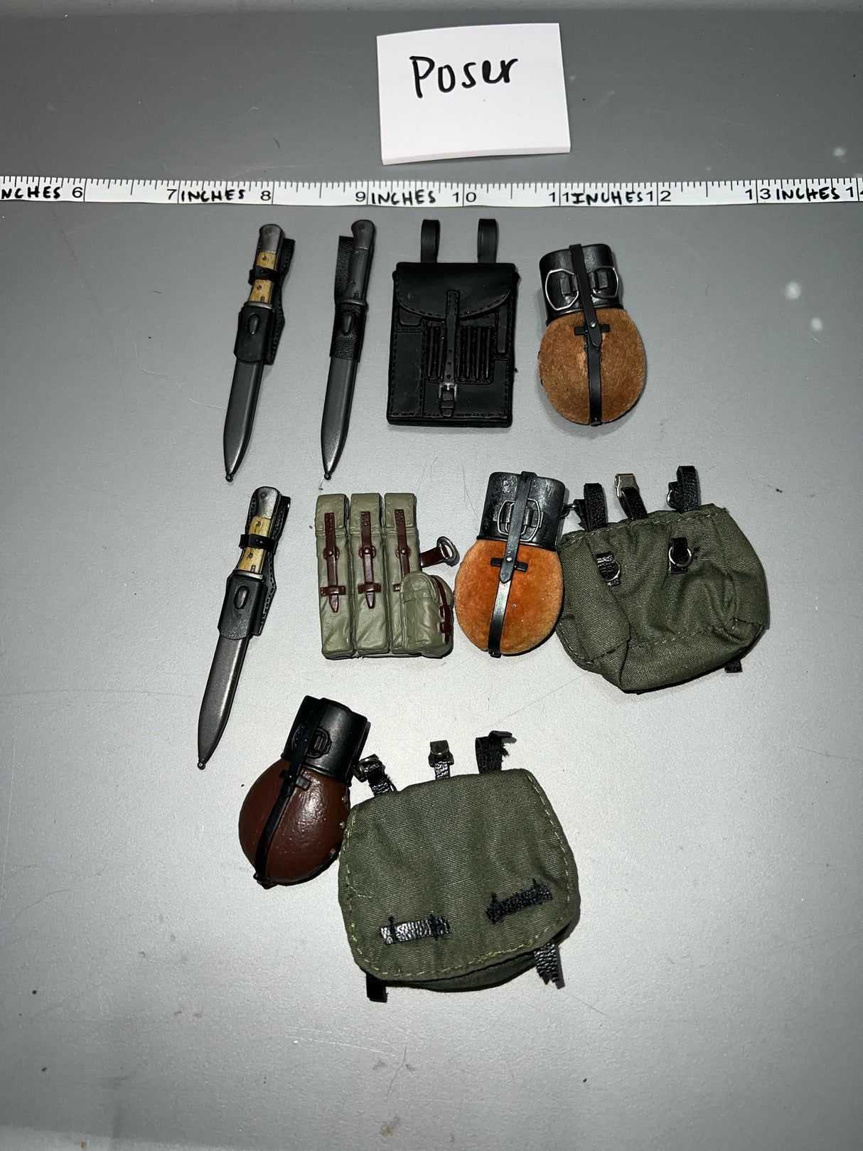 1/6 Scale WWII German Field Gear Lot