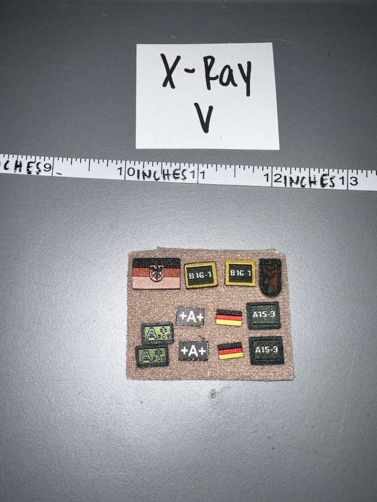1/6 Scale Modern Era German Patch Lot