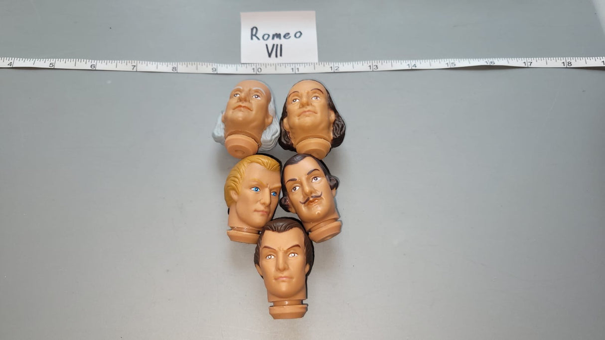 1/6 Scale Revolutionary War Napoleonic Head Sculpt Lot