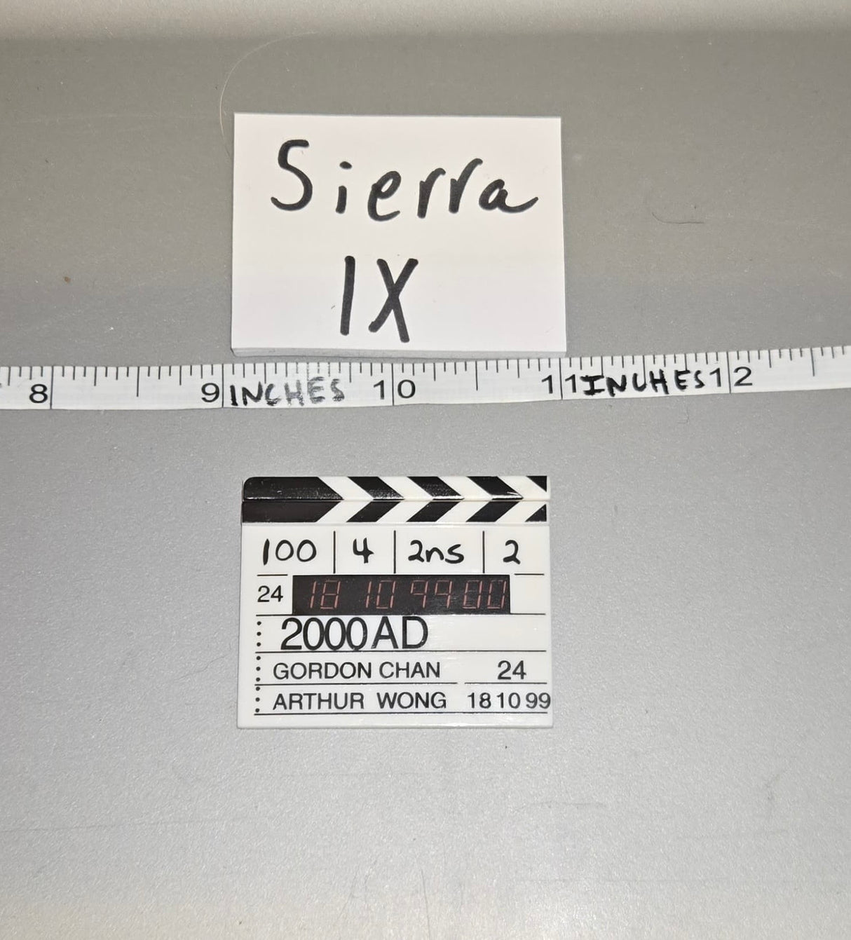 1/6 Scale Modern Civilian Movie Clapboard - Diorama Item