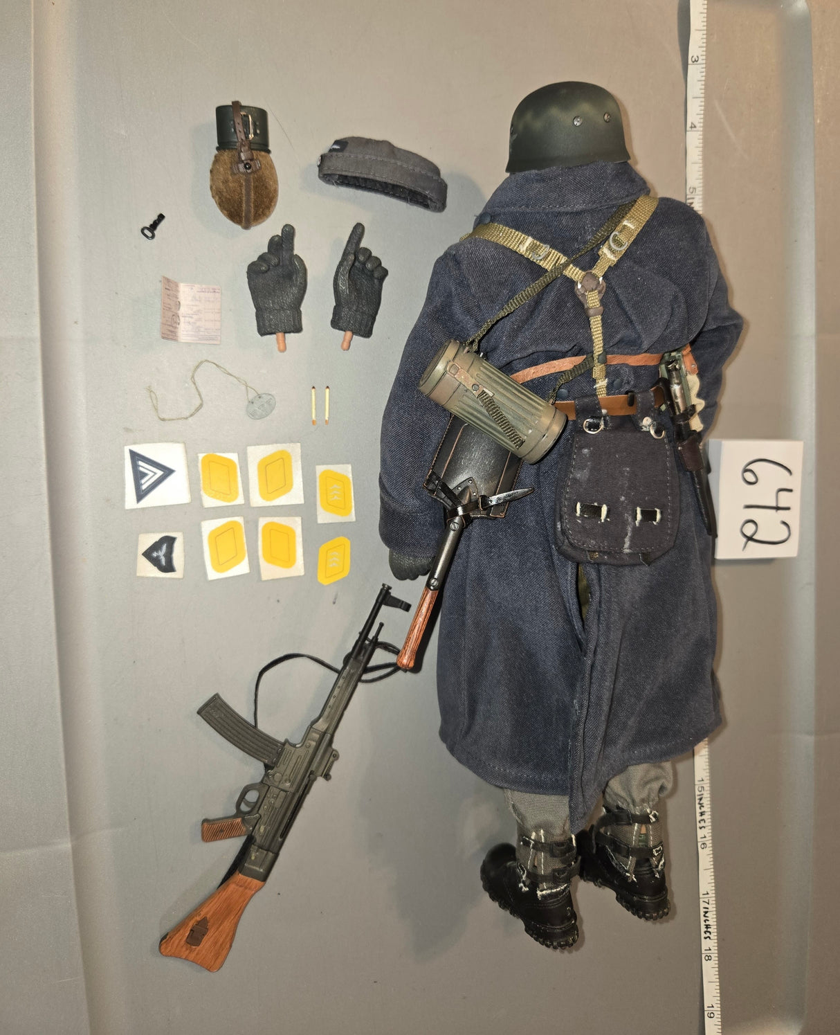1:6 Scale WWII German Ardennes Battle of Bulge Fallschirmjager Paratrooper Dressed Figure - BBI