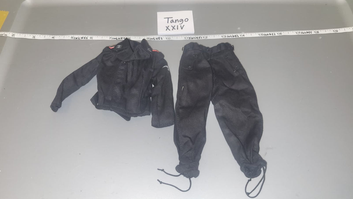 1/6 Scale WWII German Panzer Black Tanker Uniform