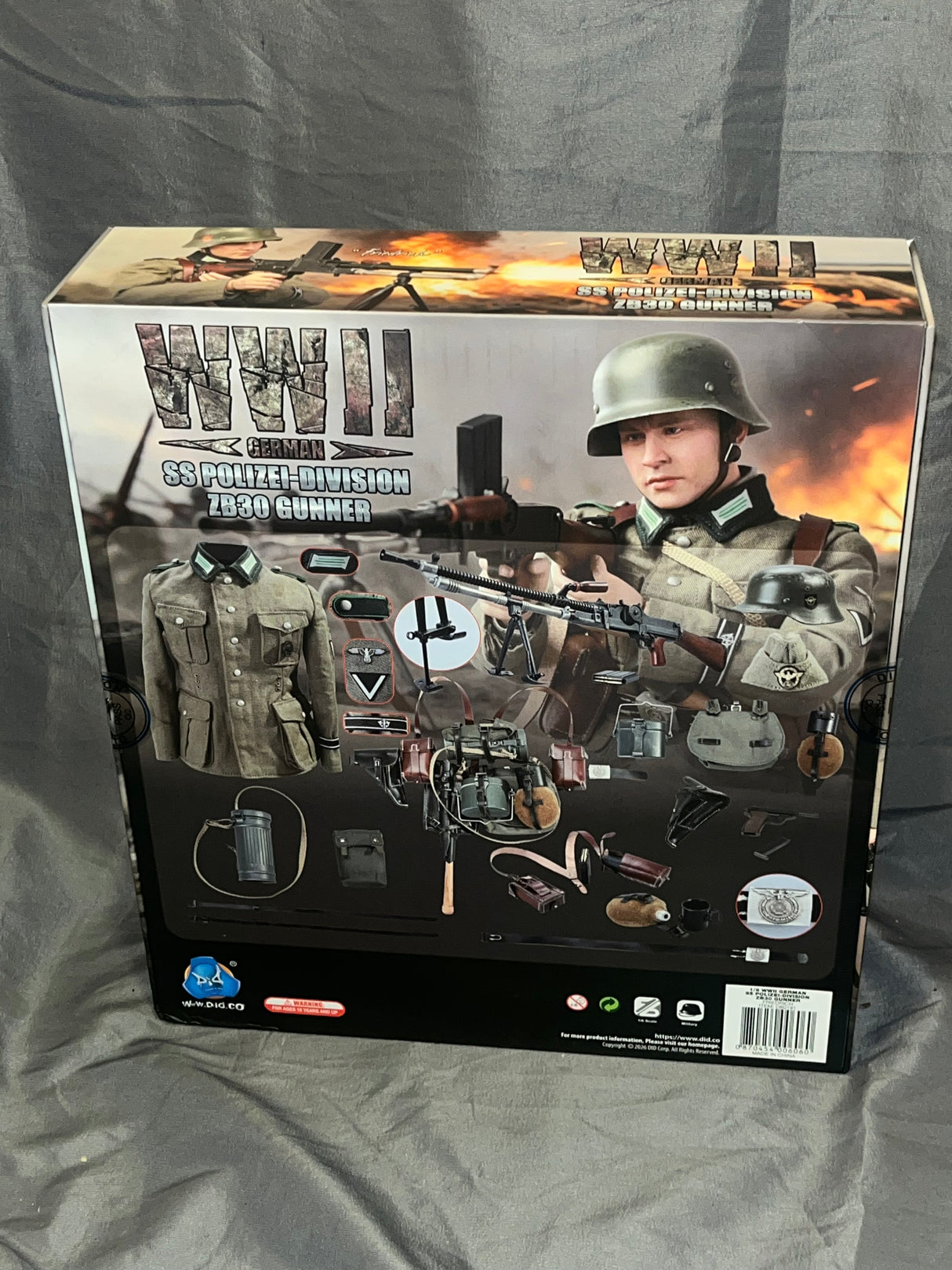 1/6 Scale DID WWII German Polizei Division ZB30 Gunner Friedrich - NIB