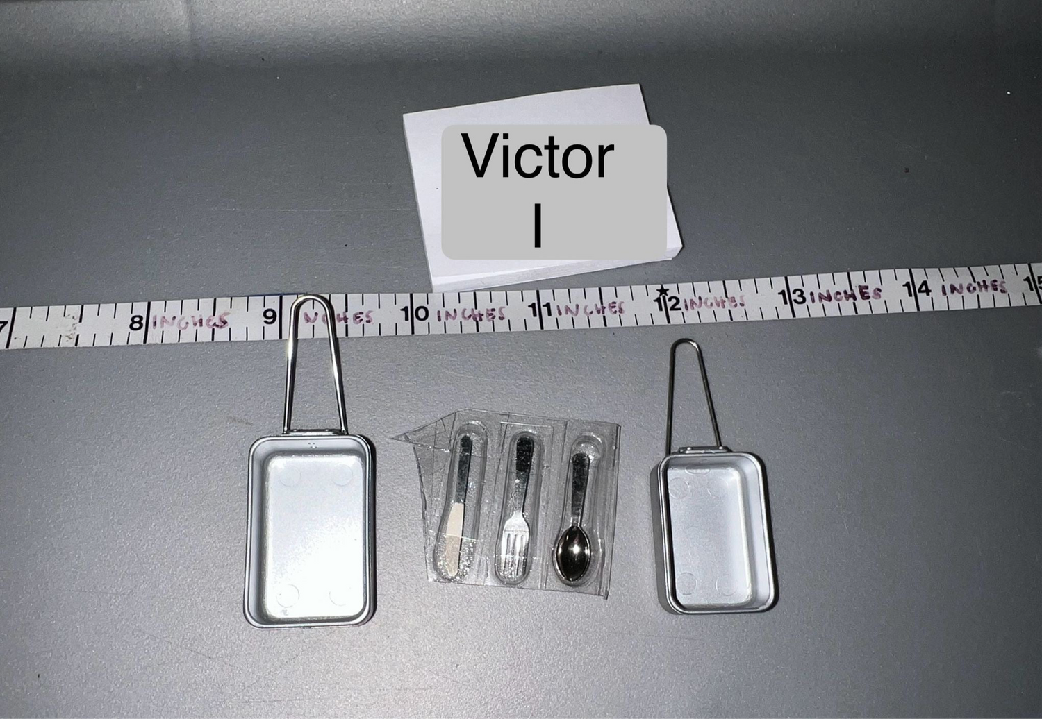 1/6 Scale WWII British Mess Tins and Utensils