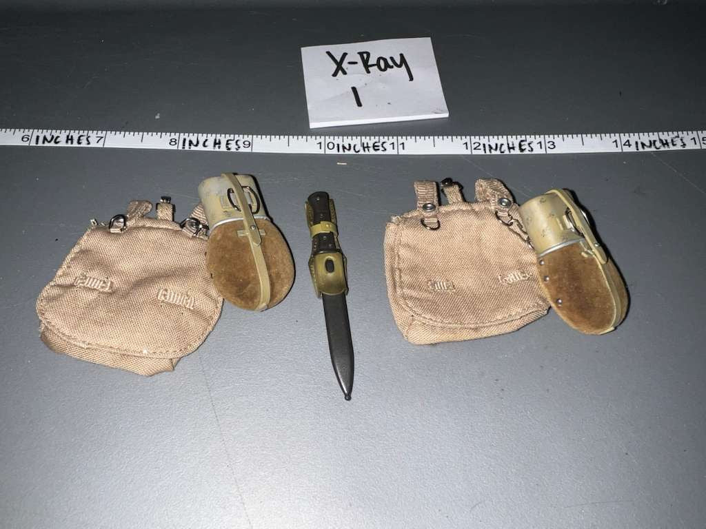 1/6 Scale WWII German Afrika Tropical Bread Bag Lot