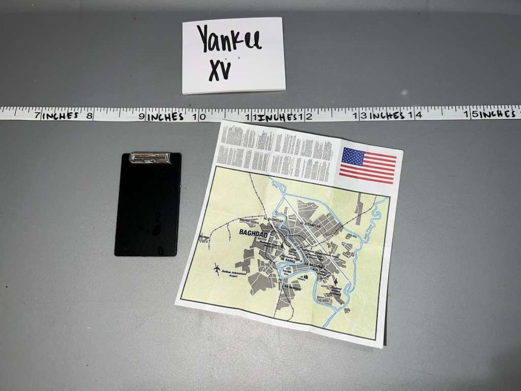 1/6 Scale Modern Era Pilot Clipboard and Map