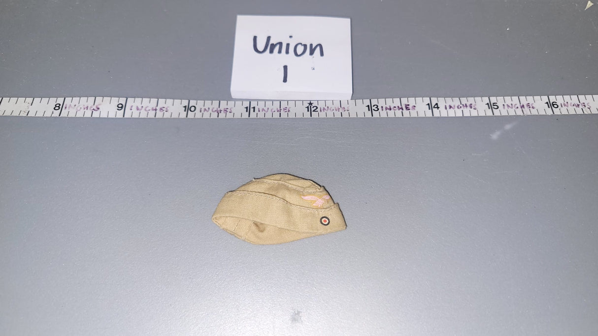1/6 Scale WWII German Luftwaffe Desert Tan Side Cap