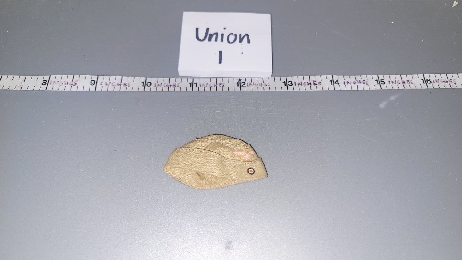 1/6 Scale WWII German Luftwaffe Desert Tan Side Cap