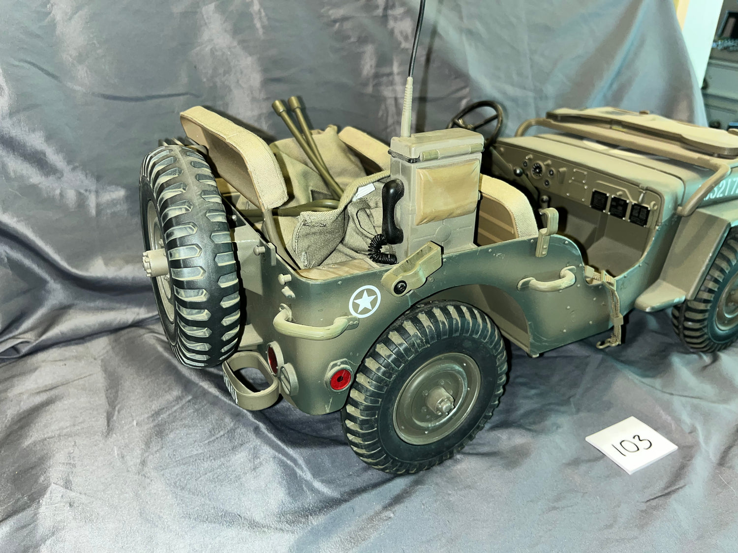 1/6 Scale WWII US Jeep - Ultimate Soldier - Weathered