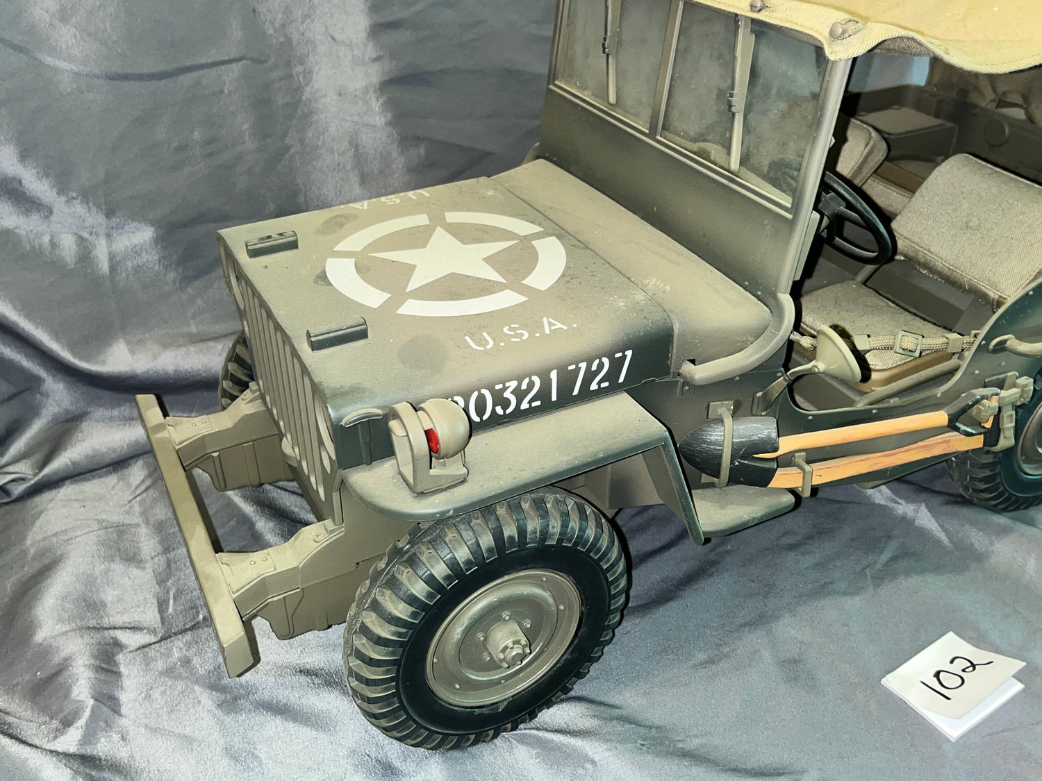 1/6 Scale WWII US Jeep - Ultimate Soldier - Weathered