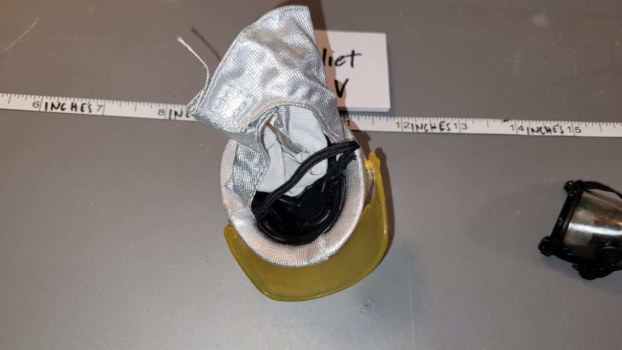 1/6 Scale Modern Era Crash Crew Firefighter Helmet - Navy