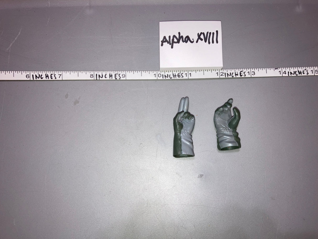 1:6 Scale Modern Gloved Hands