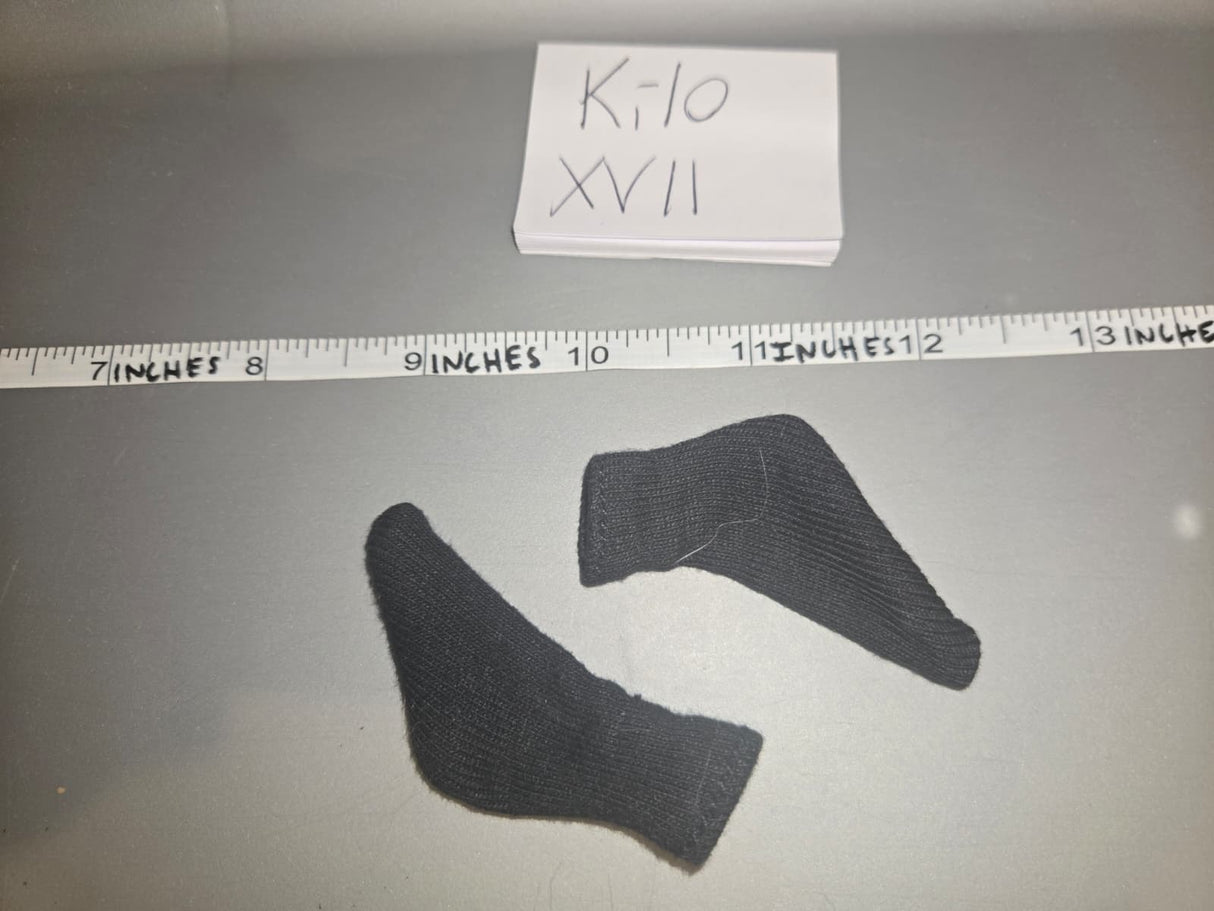 1:6 Scale Modern Era Black Socks