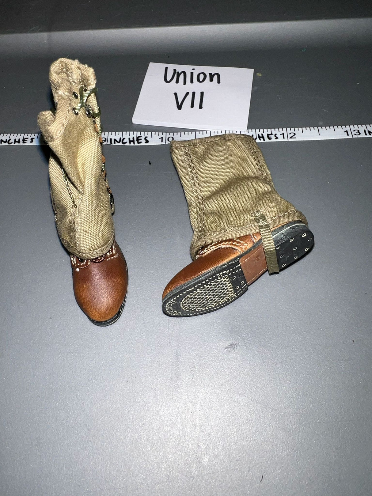 1/6 Scale WWII US Boondocker Boots and Legging r