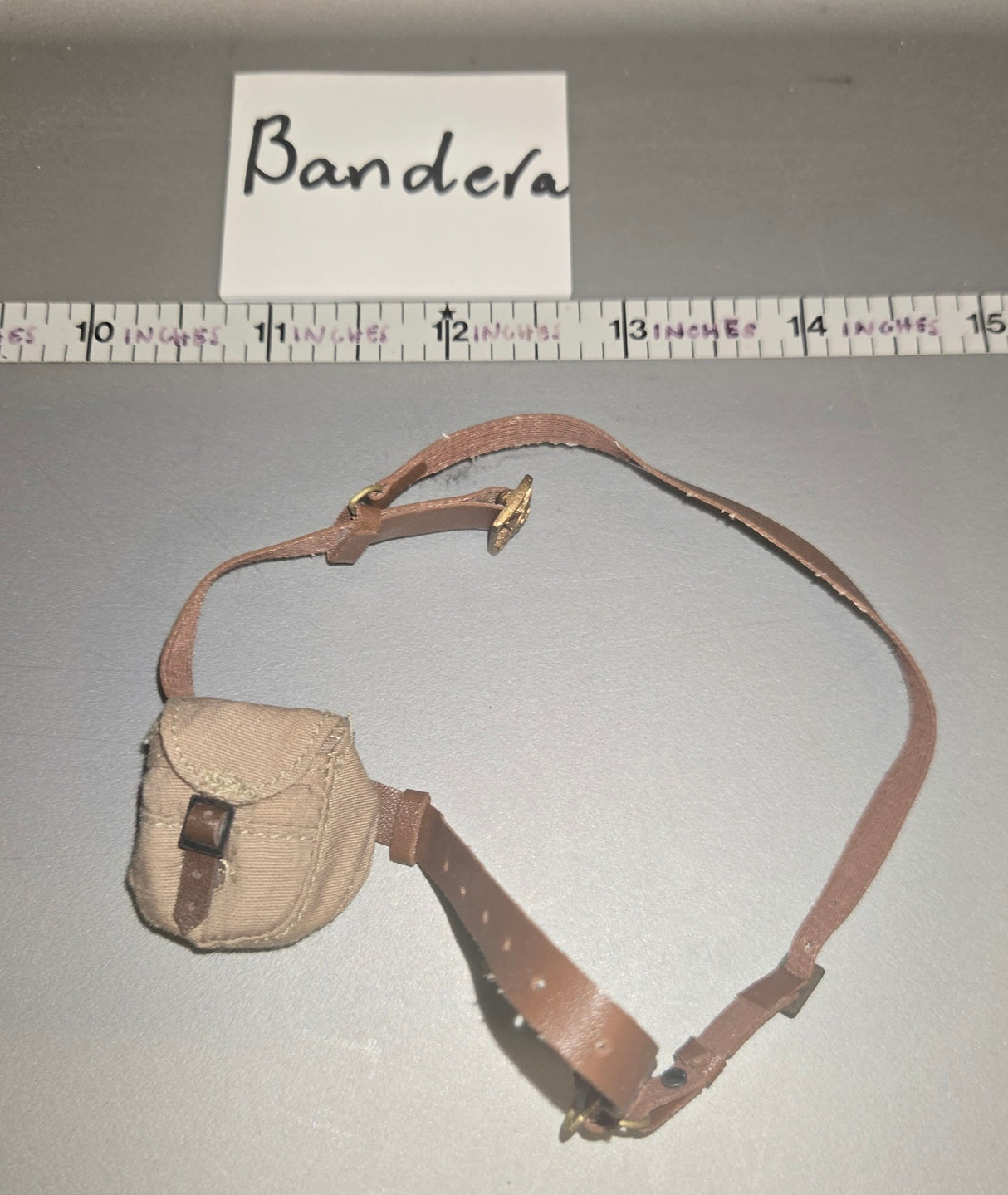 1:6 Scale WWII Russian Belt and PPSH pouch