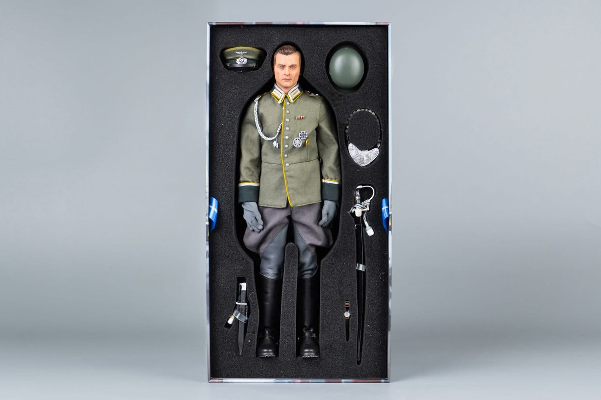 1/6 Scale WWII German Cavalry Standard Bearer Dress Uniform Figure - NIB DID D80193