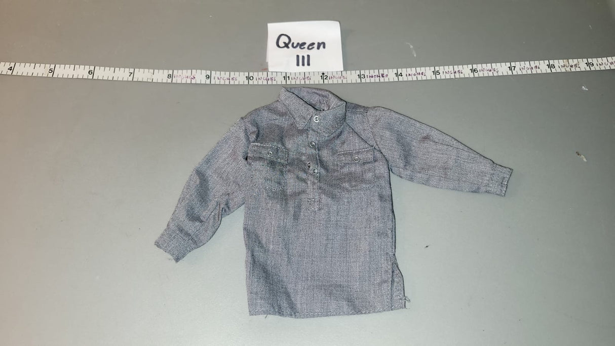 1/6 Scale WWII German Grey Work Shirt