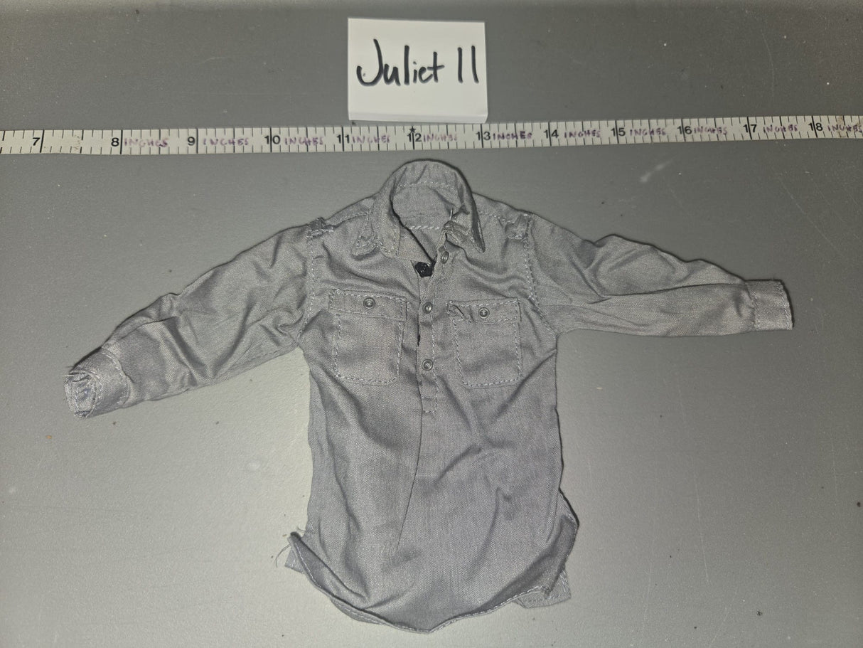 1/6 Scale WWII German Grey Work Shirt