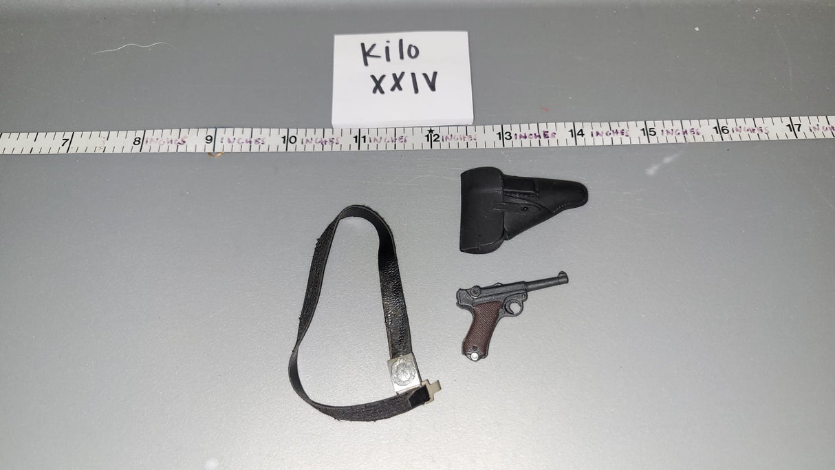 1/6 Scale WWII German Pistol, Holster, and Belt