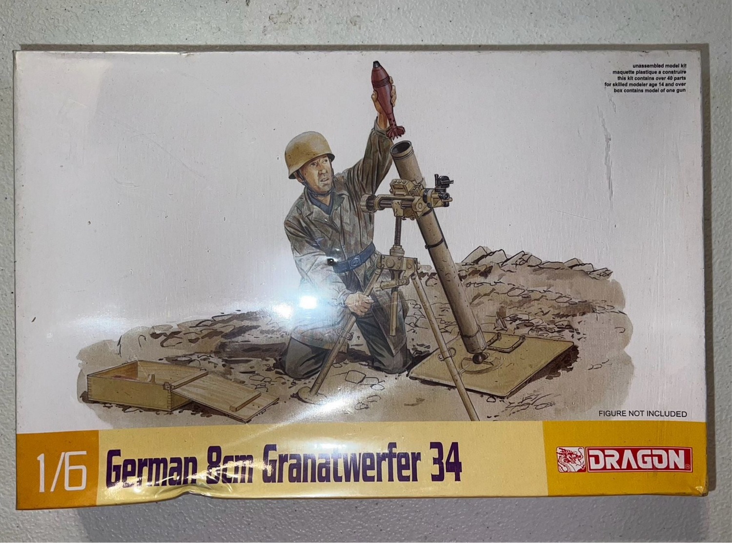 1/6 Scale WWII German Mortar Model Kit - Dragon
