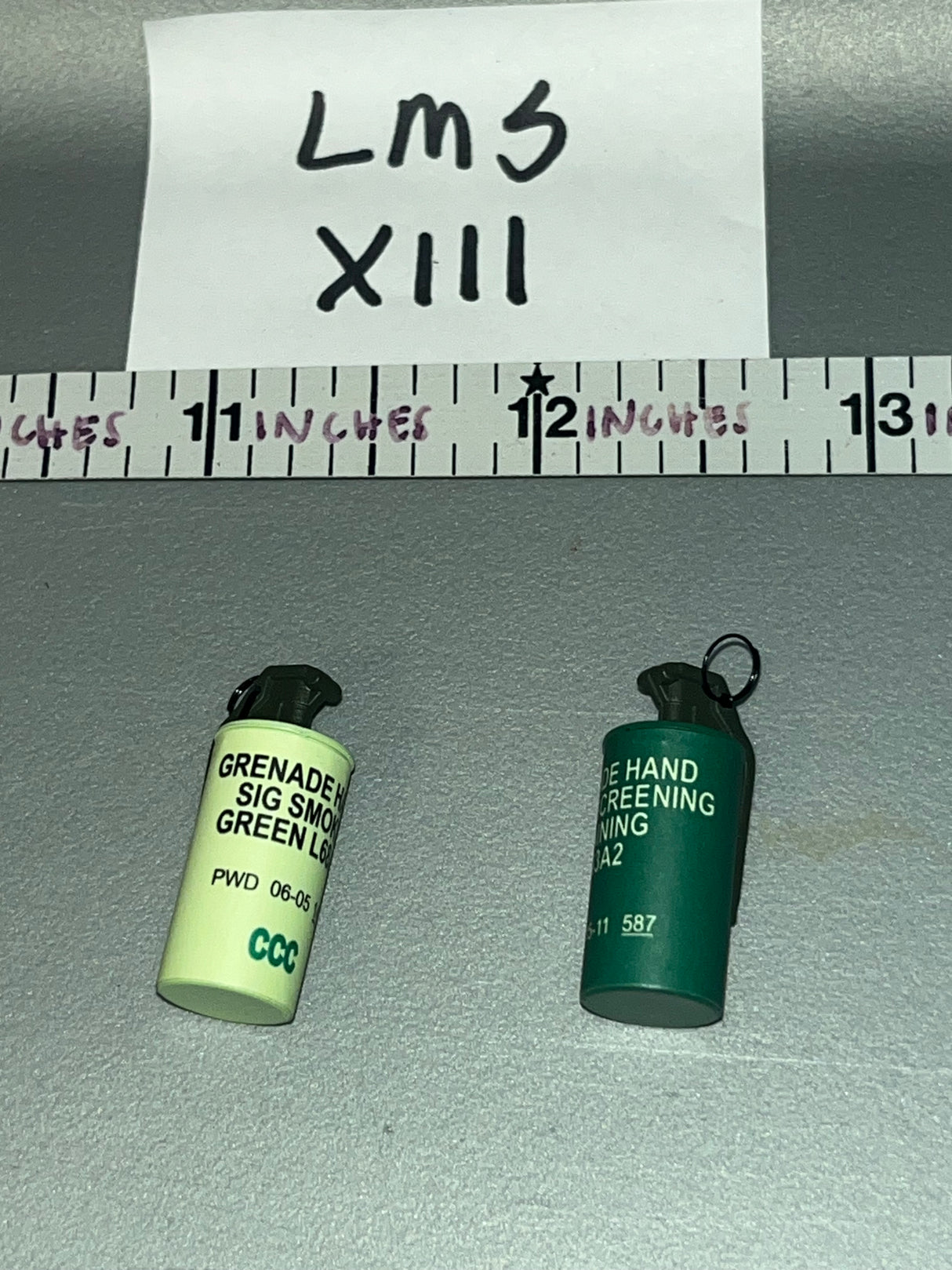 1:6 Scale Modern British Grenade Lot - DAM U.K. British SAS Gulf War Gunner