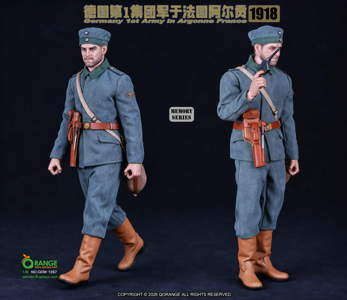 1/6 Scale World War One 1/6 GERMANY 1ST ARMY IN ARGONNE FRANCE 1918 QOM-1067 - QORange *Preorder*
