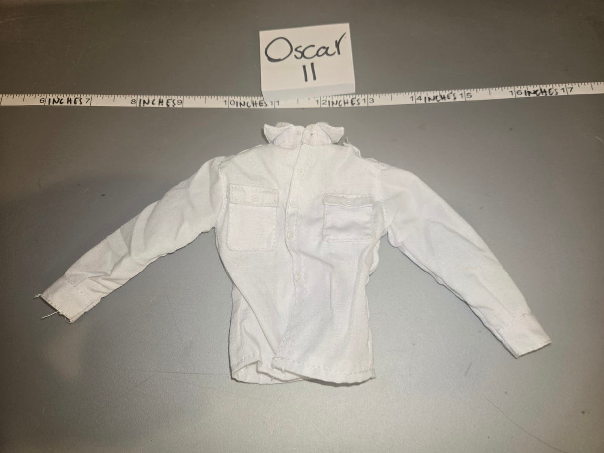 1/6 Scale WWII German White Work Shirt