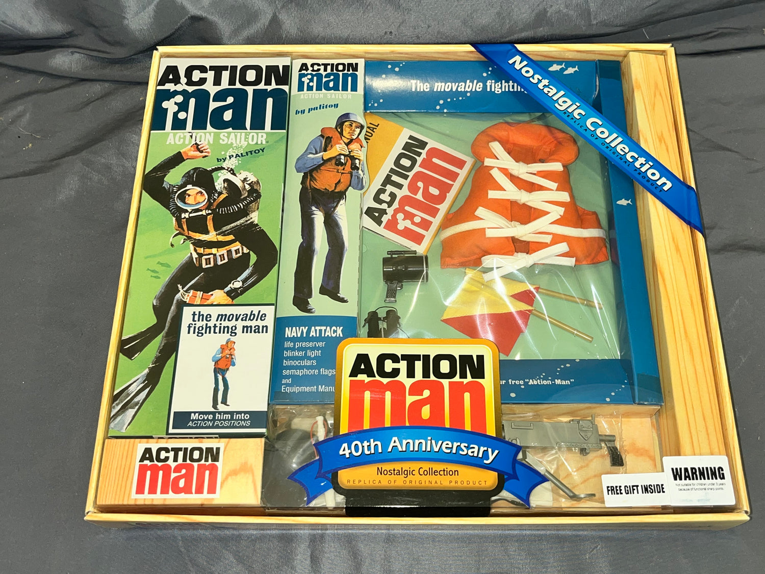 1/6 Scale Vintage Remake GI Joe Action Man Navy Set - NIB Hasbro Palitoy