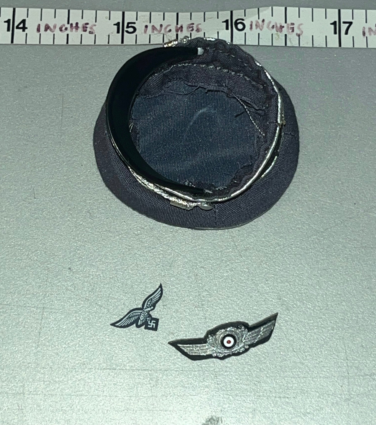 1/6 Scale DID WWII German Officer Hat - Luftwaffe Pilot Erich Hartman