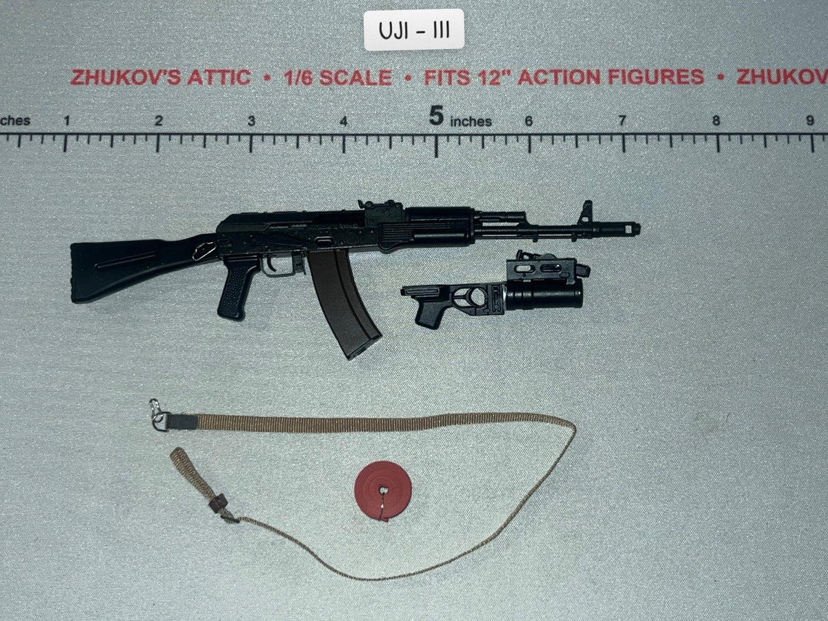 1/6 Scale Modern Era Russian Assault Rifle with Undermount Grenade Launcher and Sling - Fsb Vympel—Beslan School Siege UJINDOU
