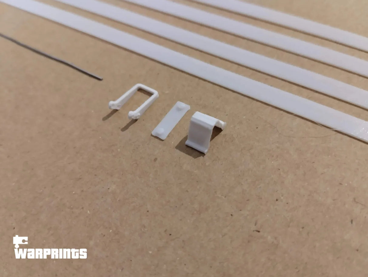 1/6 Scale WWII German Bows for the Canvas Cover for Sd.Kfz. 251 Halftrack - Unfinished Model Kit - Warprints
