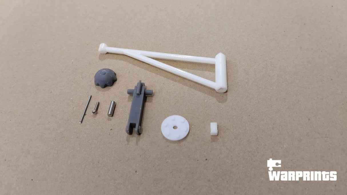 1/6 Scale WWII German Rear Machine Gun Mount - Unfinished Model Kit - Warprints