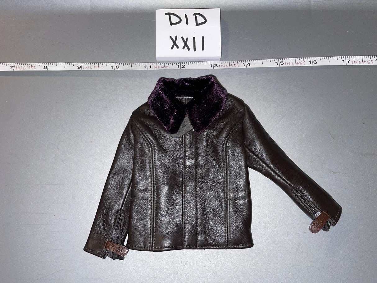 1/6 Scale DID WWII German Leather Flight Jacket - Luftwaffe Pilot Erich Hartman
