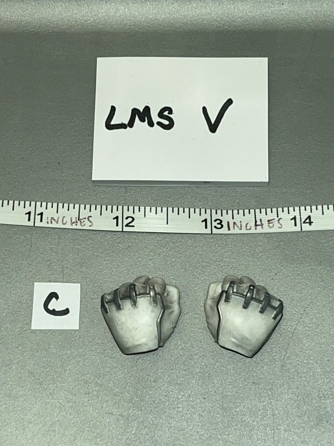 1/6 Scale Modern Era US Fingerless Gloved Fist Hands Pair - Storm Shadow GI Joe VS Cobra Threezero LMS V