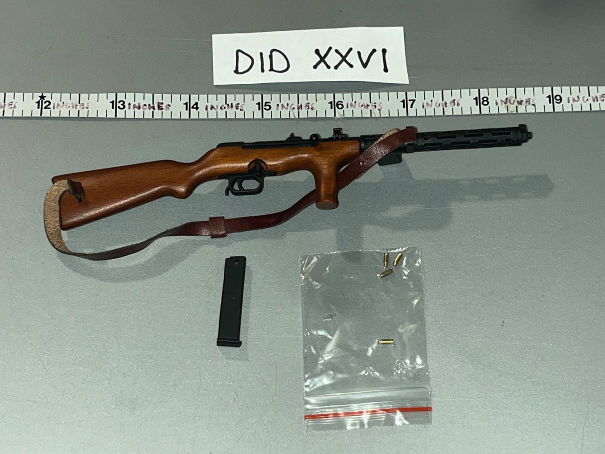 1/6 Scale WWII US M1 Carbine Rifle with Sling, Magazine, and Ammunition Set - WWII German Polizei Division DID DID XXVI