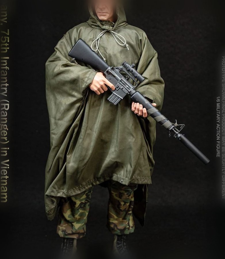 *Preorder* 1/6 Scale GI Poncho - 1/6 Vietnam 75TH INF. RANGER in VIETNAM Ujindou UD9070 Ujindou