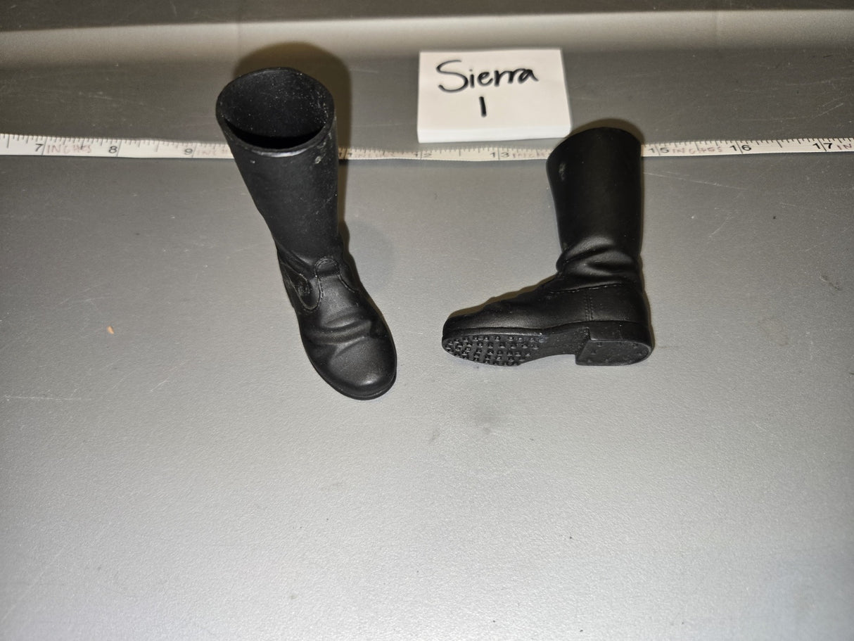 1/6 Scale Modern Era Black Knee High Riding Boots - Sierra I