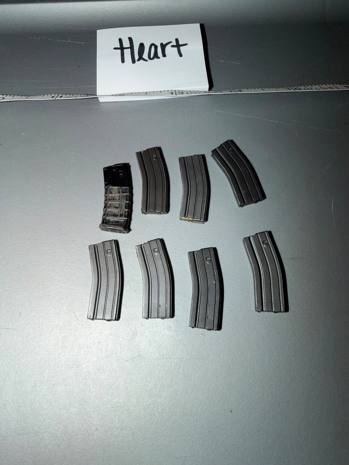 1/6 Scale Modern US AR-15 Magazine Lot - Heart