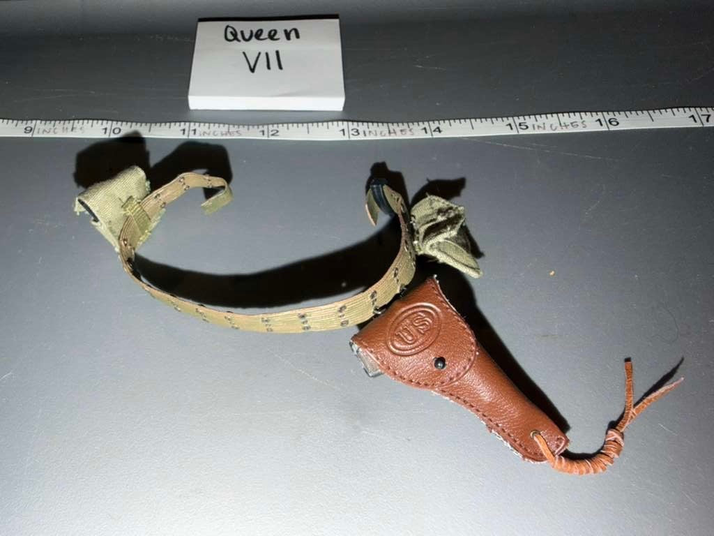 1/6 Scale WWII US Pistol Belt with M1916 Holster - Queen VII