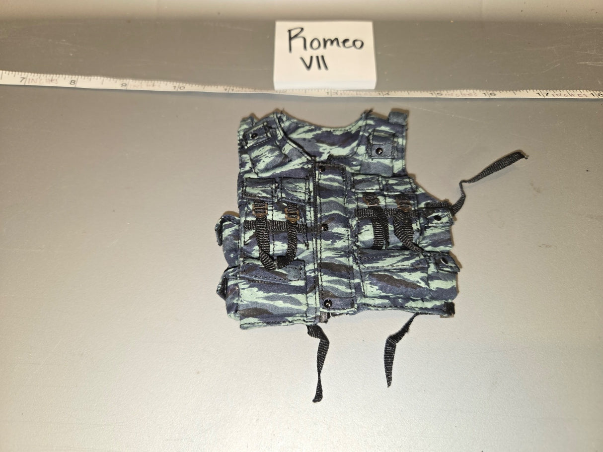 1/6 Scale Modern Russian Tiger Stripe Tactical Assault Vest - Romeo VII