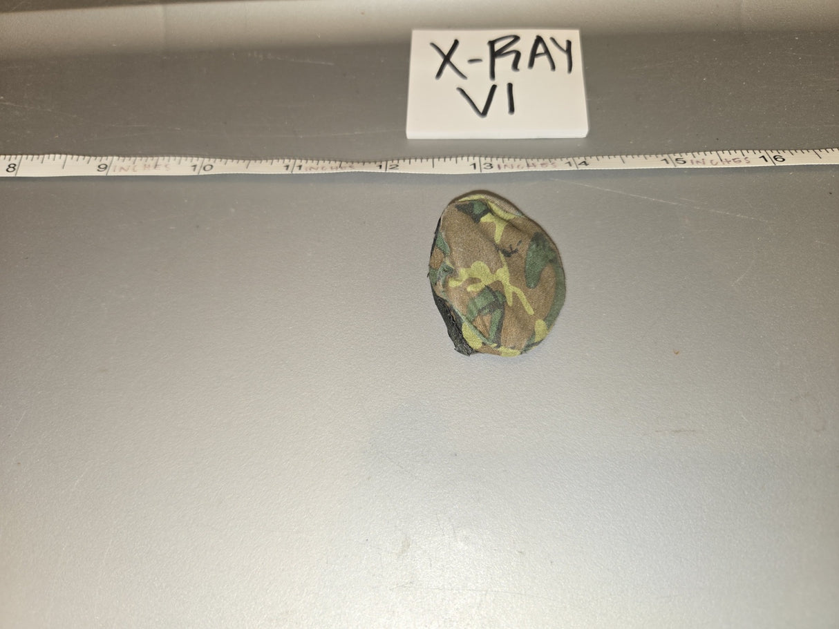 1/6 Scale WWII US M1 Helmet with Camouflage Cover - X-RAY VI