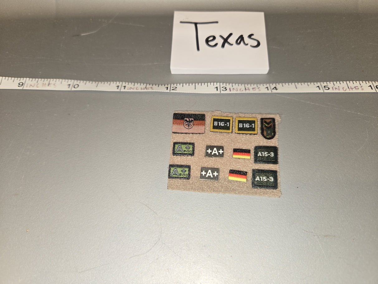 1/6 Scale Modern Era German Bundeswehr Patches - Texas