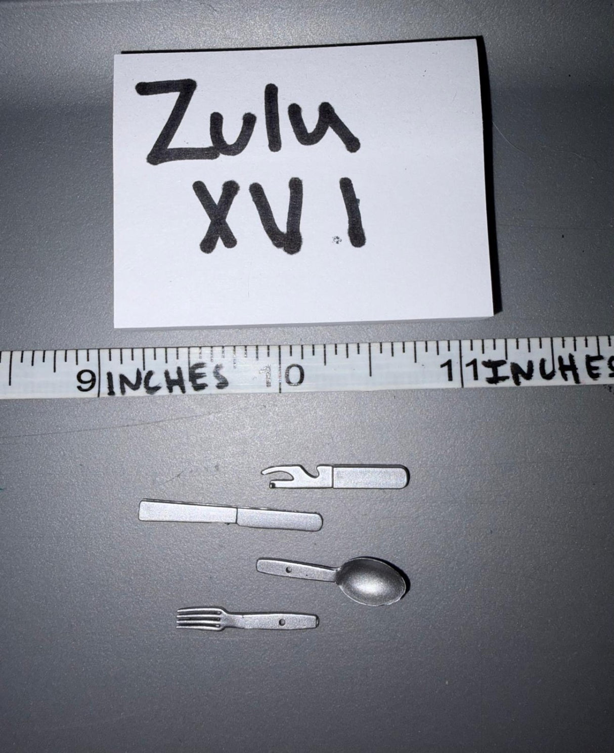 1/6 Scale WWII German Mess Kit Silverware Utensil Set