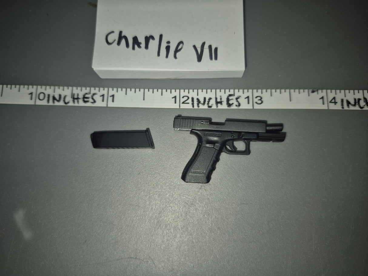 1/6 Scale Modern Era Pistol with Suppressor and Magazine
