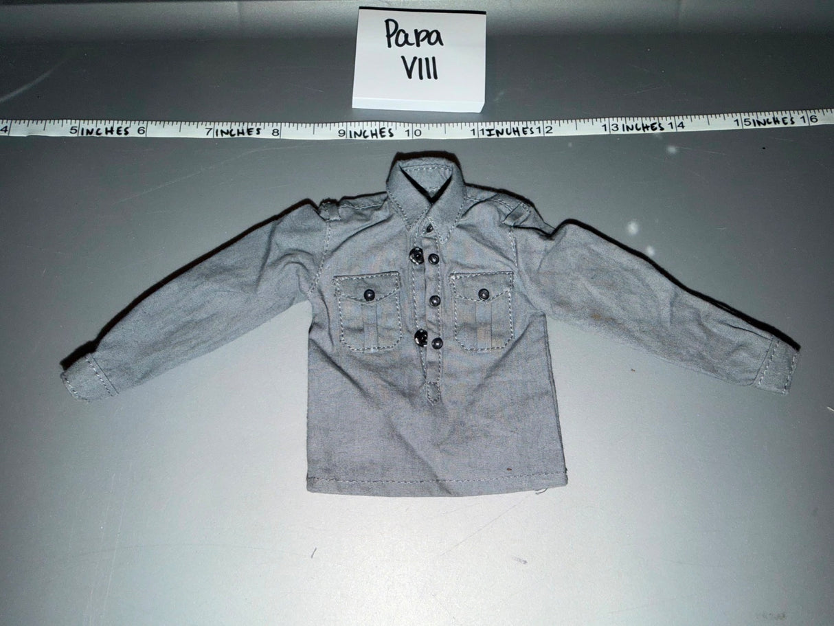 1/6 Scale WWII German Grey Work Shirt - Papa VIII