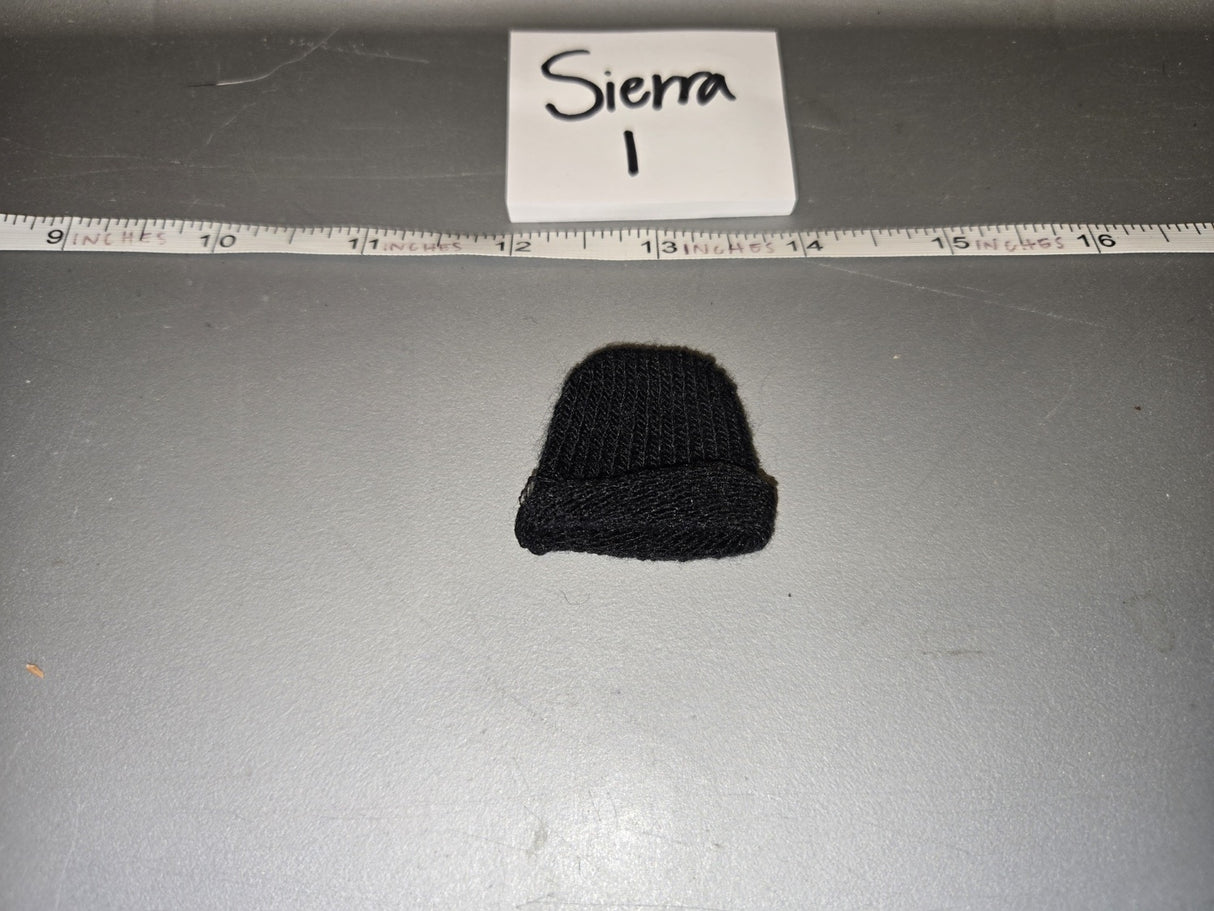 1/6 Scale Modern Era Black Knit Beanie Hat - Sierra I