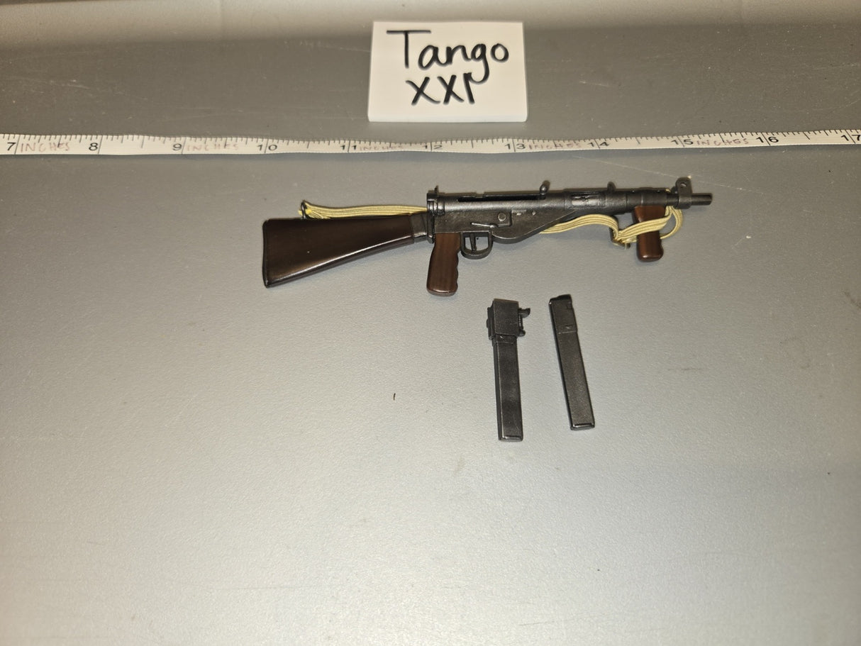 1/6 Scale WWII British Sten Gun with Sling and Magazines - Tango XXI