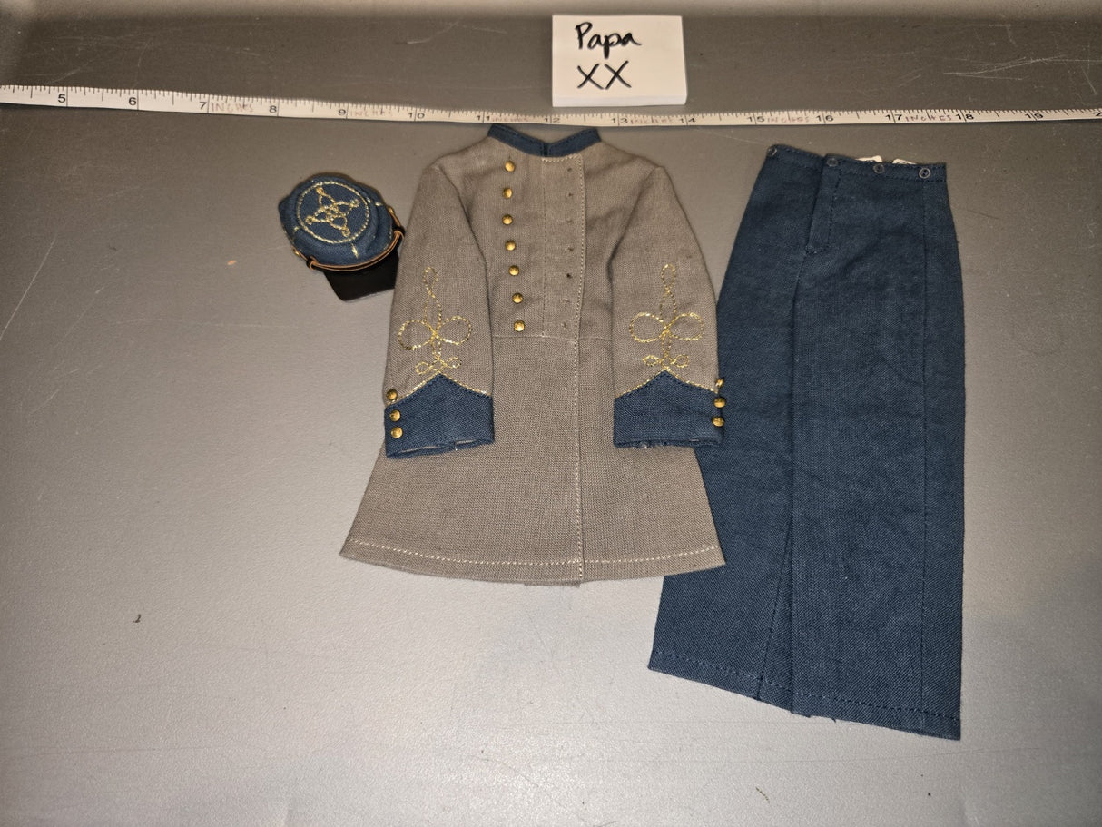 1/6 Scale Civil War Confederate General Officer Uniform Set - Papa XX