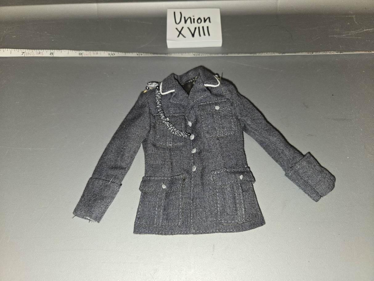 1/6 Scale WWII German Grey Officer Tunic with Aiguillette - Union XVIII